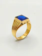 Anillo sello real zafiro Oro 18k - Miniatura 4