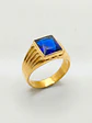 Anillo sello real zafiro Oro 18k - Miniatura 5