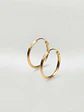 Aros Argollas Talladas de Gala Oro 18k - Miniatura 1