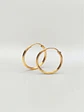 Aros Argollas Talladas de Gala Oro 18k - Miniatura 2