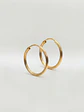 Aros Argollas Talladas de Gala Oro 18k - Miniatura 3