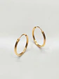 Aros Argollas Talladas de Gala Oro 18k - Miniatura 4