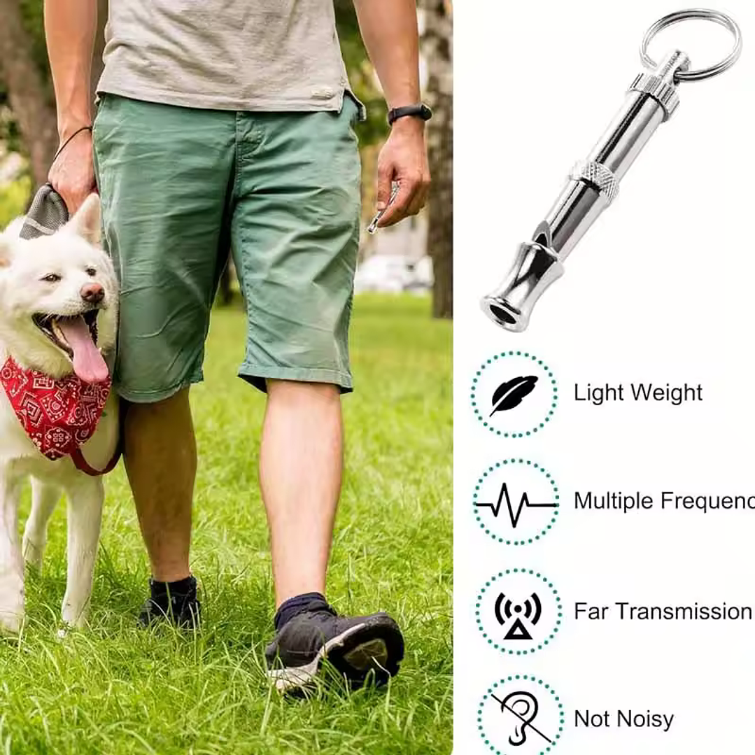 Apito de cachorro com chaveiro ajustável, pare de latir! 3