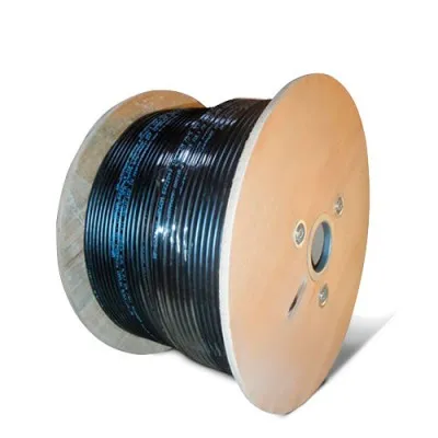 CABLE UTP CAT5E EXTERIOR UNIFILAR 305 MTS NEGRO LANSTAR CABO305NE