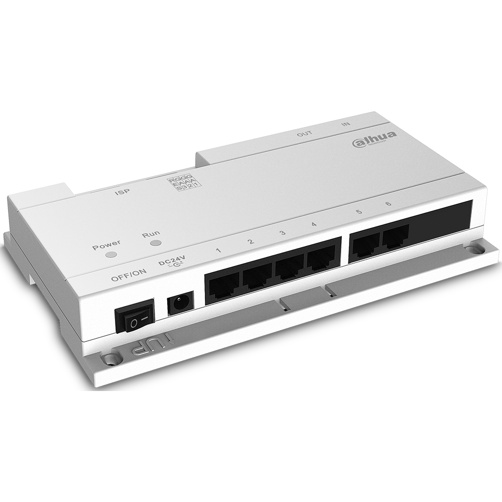 SWITCH POE DAHUA 6 PUERTOS DHI-VTNS1060A