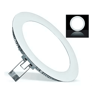 PLAFON LED EMBUTIDO REDONDO LUZ BLANCA 24W COD.769