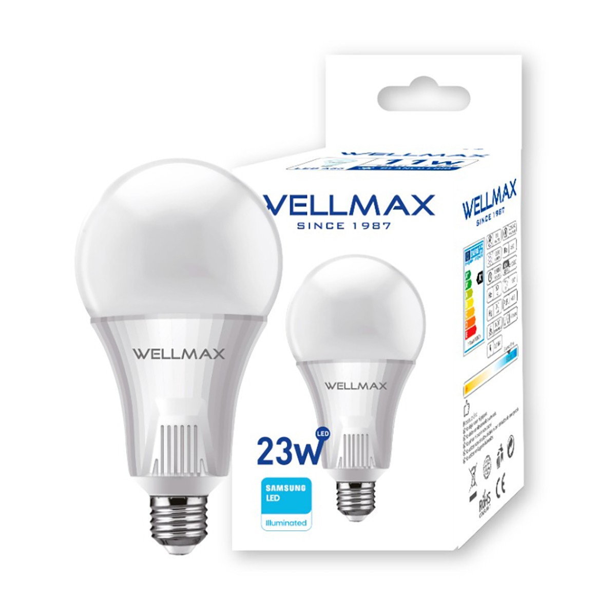 AMPOLLETA WELLMAX LED 23W LUZ FRIA E27