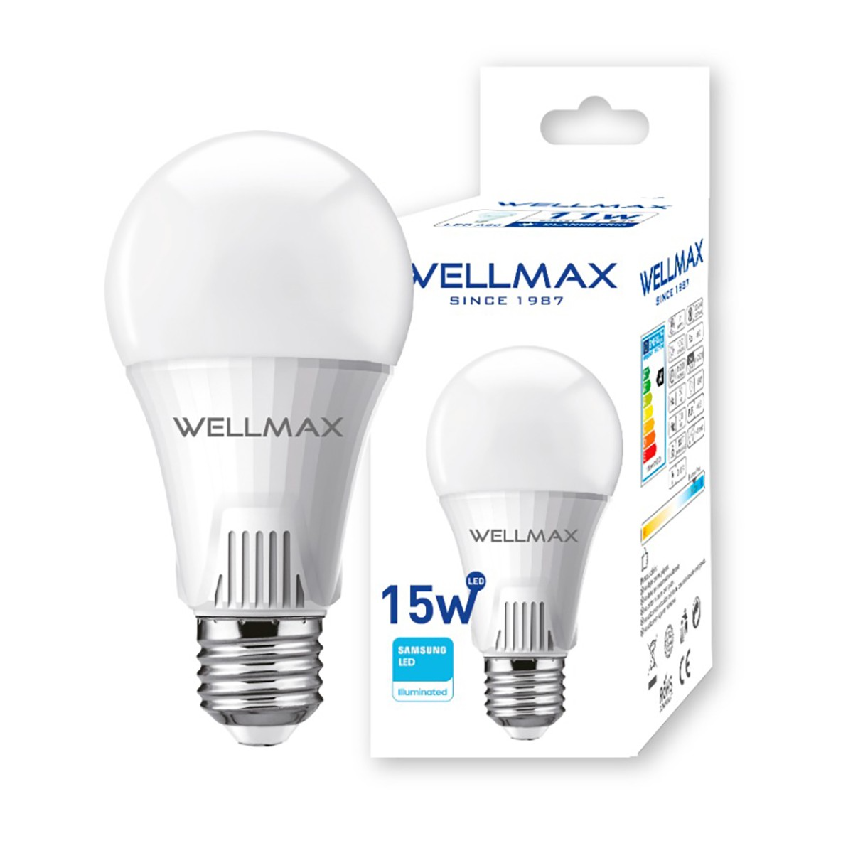 AMPOLLETA WELLMAX 15W LED LUZ FRIA E27