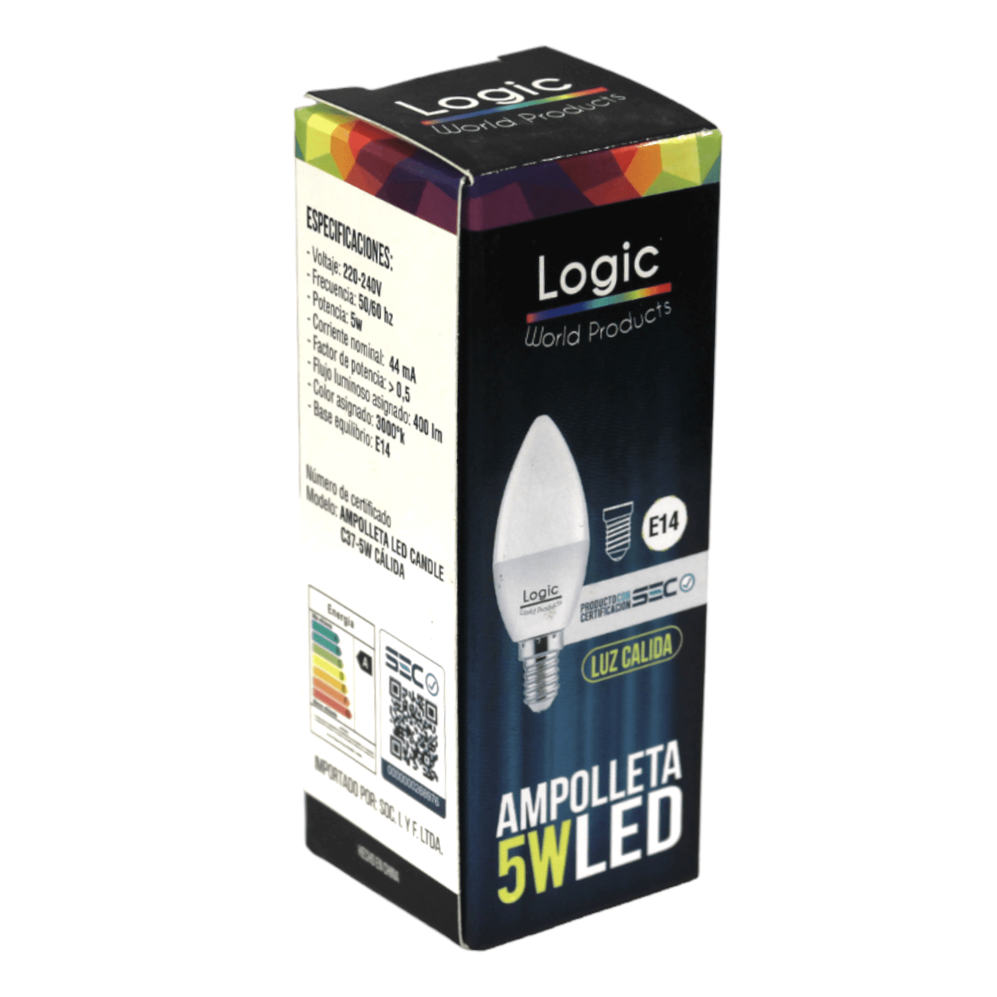 AMPOLLETA LOGIC 5W LUZ CALIDA E14 172829