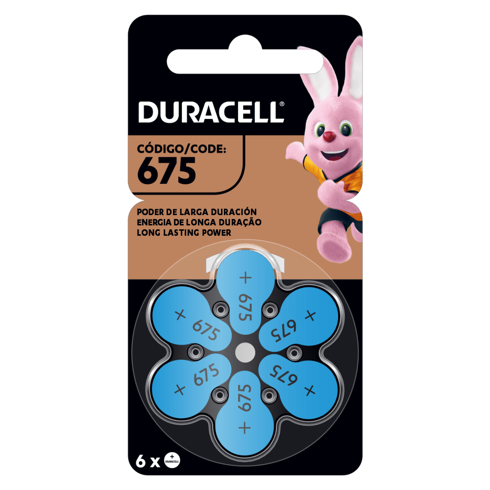 PILA PARA AUDIFONO 675 DURACELL