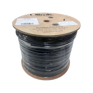 CABLE UTP CAT5E PARA EXTERIORES 305M NEGRO ULINK