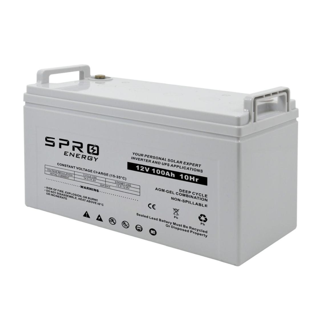 BATERIA DE GEL CICLO PROFUNDO SPRO 12V 100AH