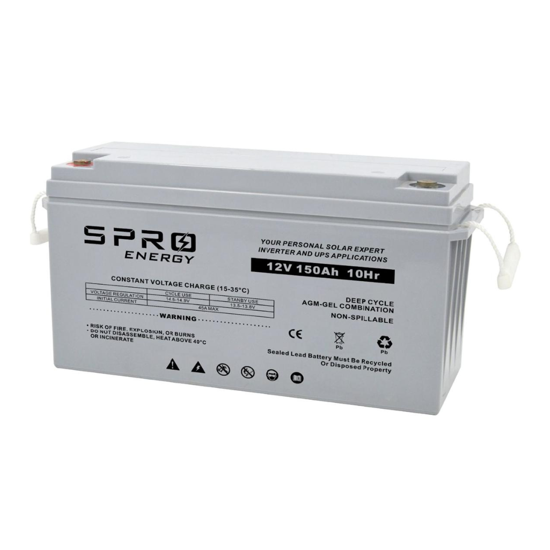 BATERIA DE GEL CICLO PROFUNDO SPRO 12V 150AH