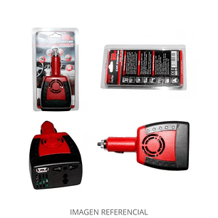 INVERSOR DE VOLTAJE P/AUTO 12V COD.149247 C/USB 110-220