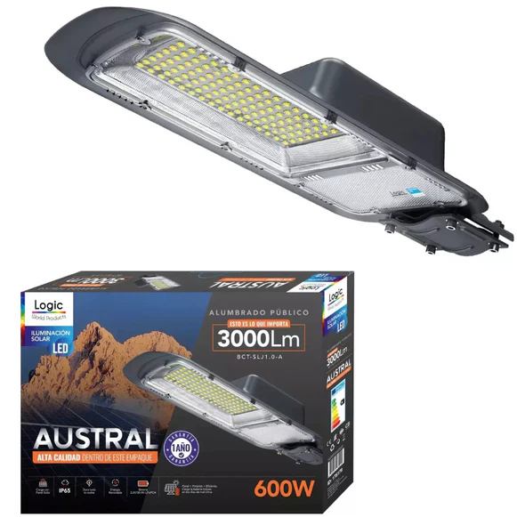 LUMINARIA SOLAR 3000 LM 600W AUSTRAL 1