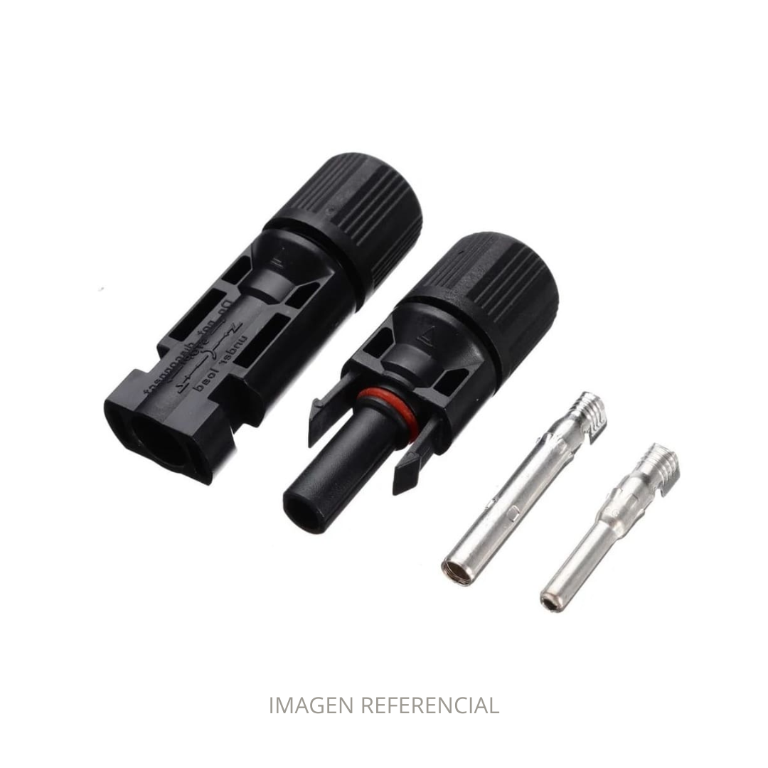 CONECTOR MC4 SIMPLE MACHO Y HEMBRA