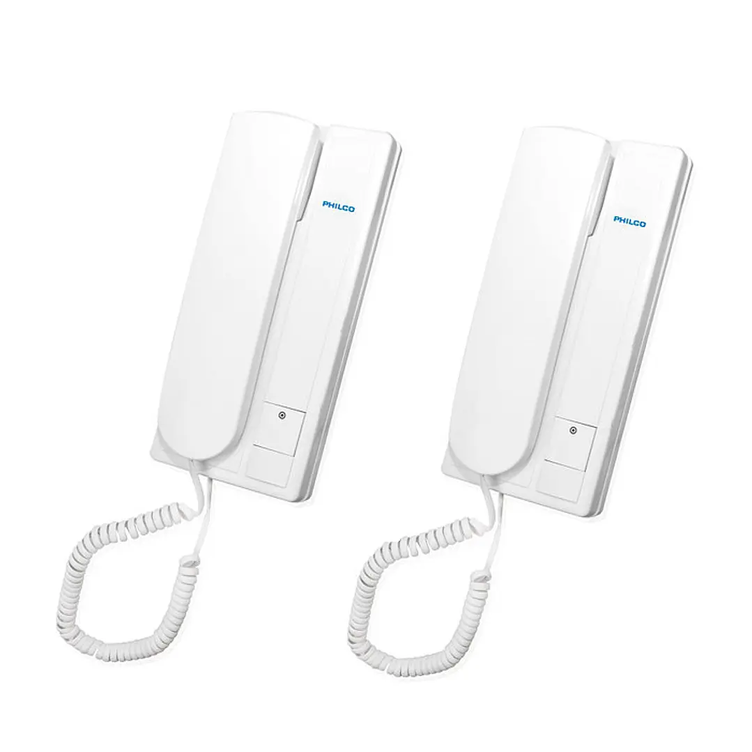 KIT 2 CITOFONOS PUNTO A PUNTO PHILCO