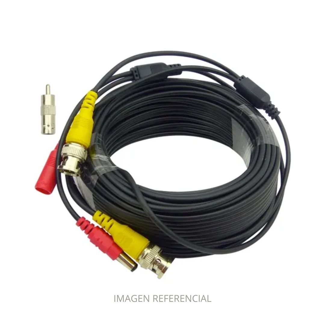 CABLE CONECTOR BNC Y DC CAMARAS CCTV 20M 108701