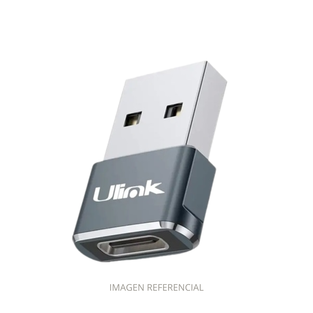 ADAPTADOR USB C HEMBRA A USB MACHO 2.0 ADCU30 ULINK