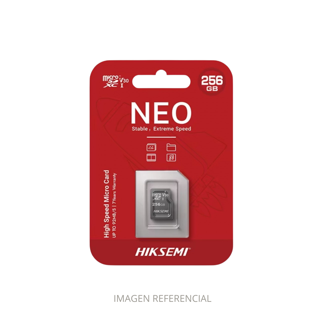 MEMORIA MICRO SD 256GB HIKSEMI CLASE 10 HS-TF-C1 (STD)
