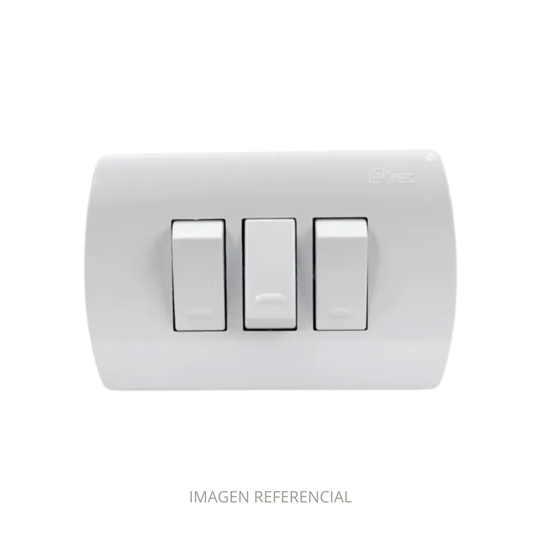 INTERRUPTOR 9/32 10A BLANCO EMBUTIDO 0100IA0263 ARIS MEC