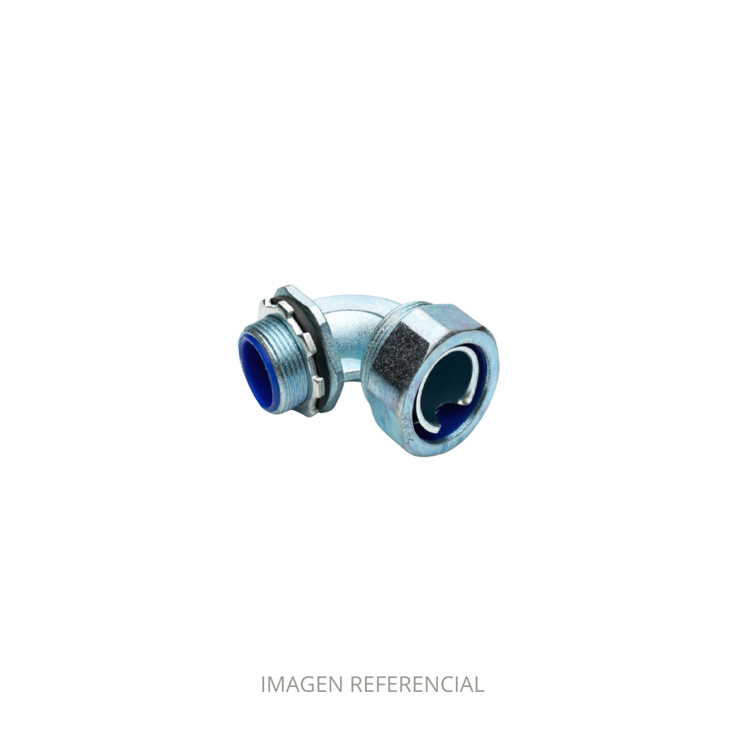 CONECTOR CURVO 20MM CAJA A FLEXIBLE