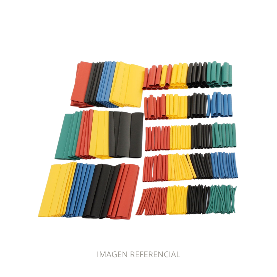 KIT 328 PCS TERMORETRACTIL VARIAS MEDIDAS Y COLORES