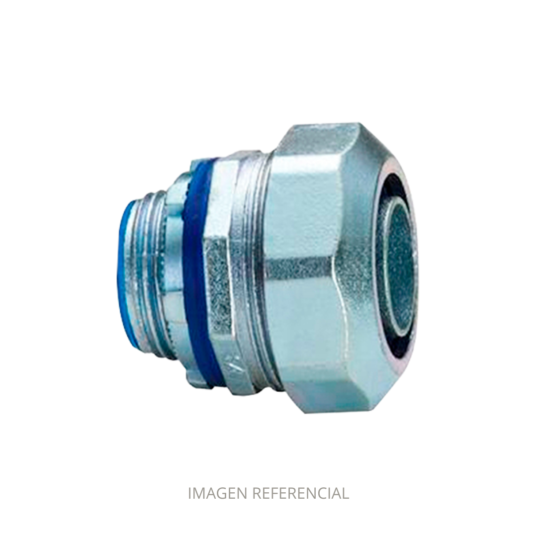 CONECTOR RECTO -ROSCA- RIGIDO A FLEXIBLE 20MM