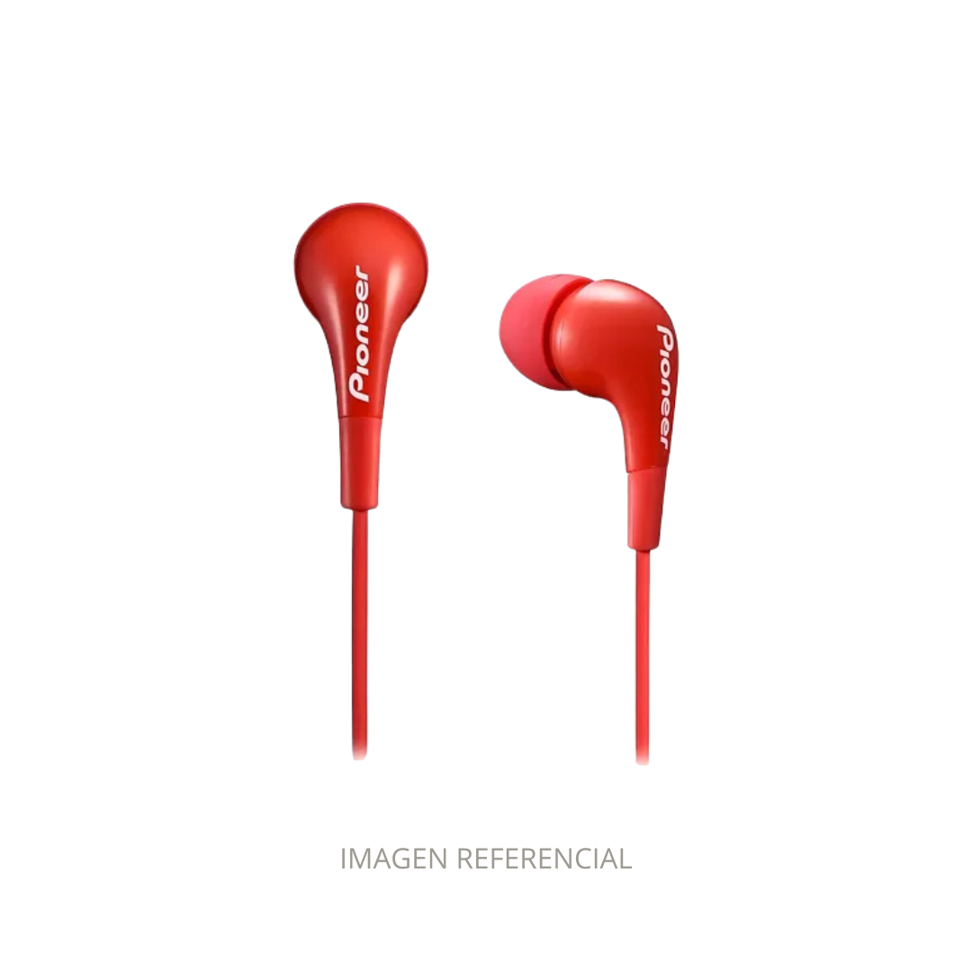 AUDIFONOS SE-CL502-R ROJO PIONEER