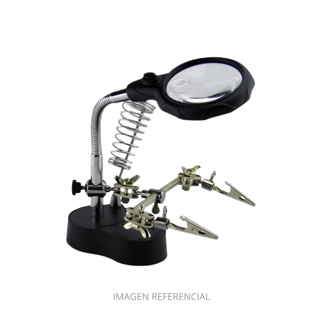 TERCERA MANO CON LUPA ZD-10G