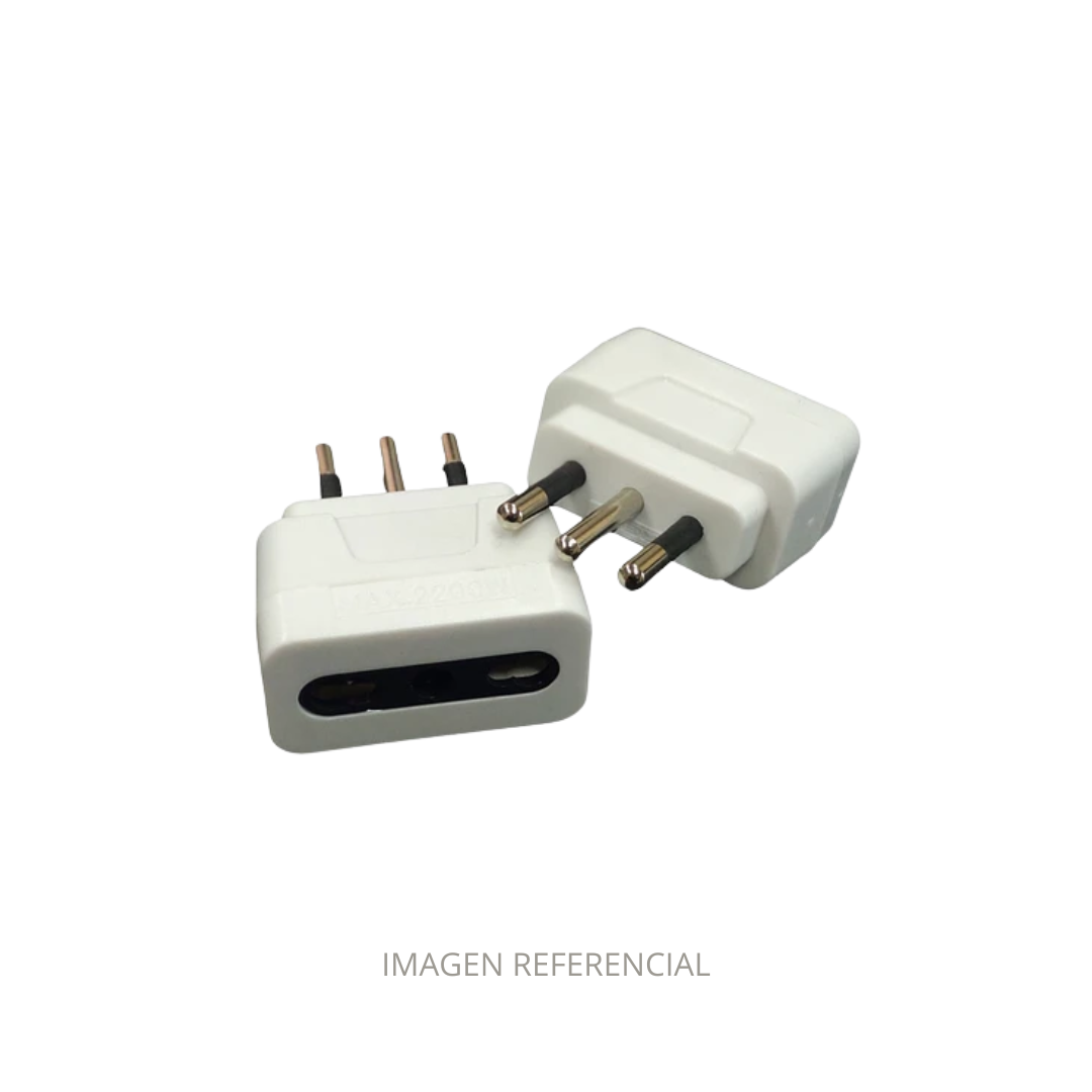 ADAPTADOR BIPASO 10/16AMP BLANCO ABLE HILL