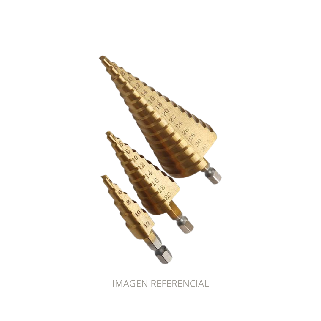 SET BROCAS CONICAS 3PZ HARDEN 614143