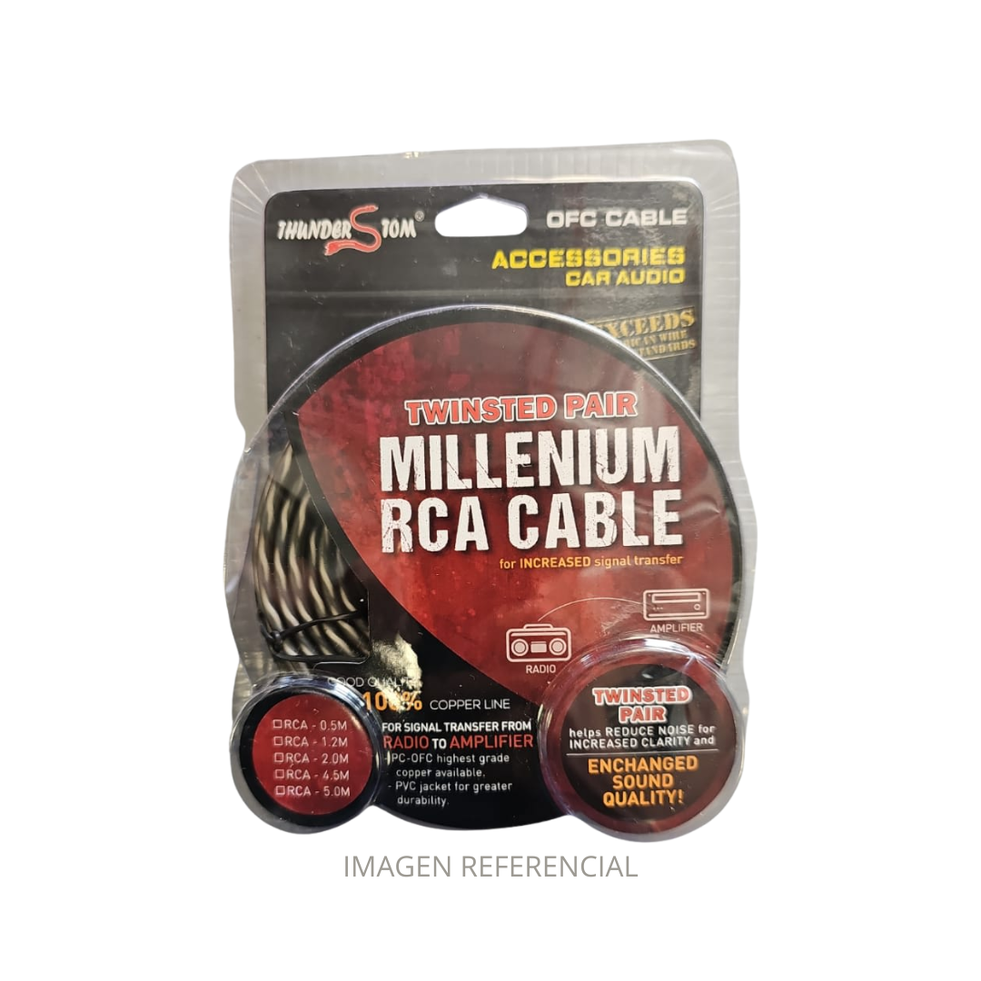 CABLE RCA 2X2 5M THUNDERSTOM 112584 TR-11