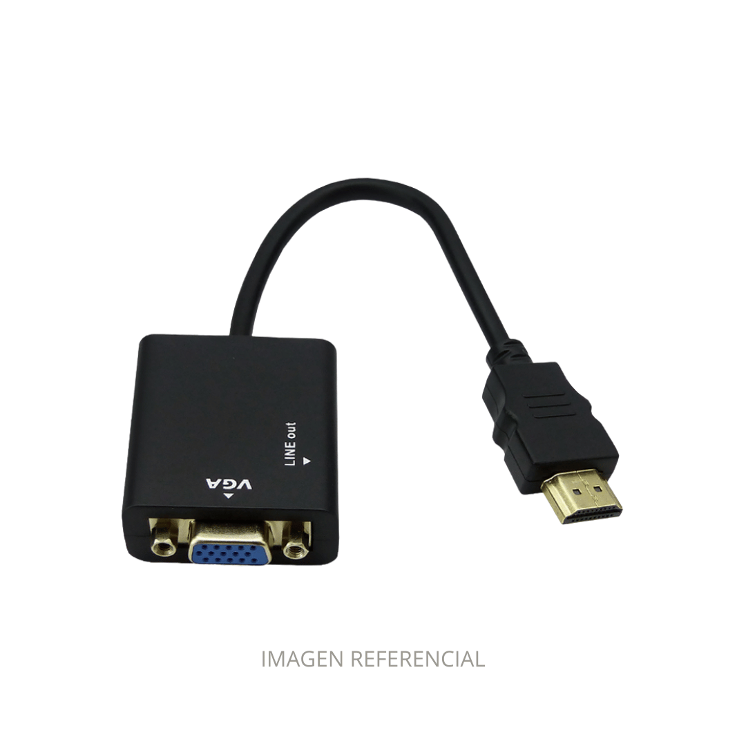 ADAPTADOR HDMI A VGA COD.1760 C/AUDIO