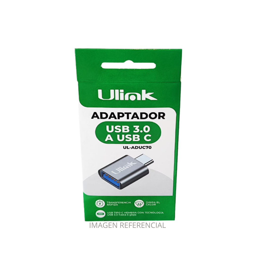 ADAPTADOR USB 3.0 HEMBRA A USB C UL-ADUC70 ULINK