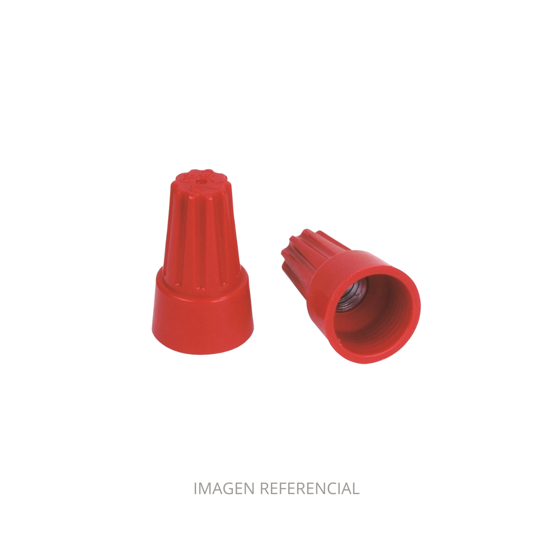 CONECTOR CONICO P75 ROJO 107495