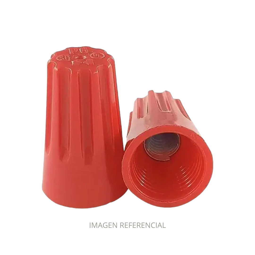 CONECTOR CONICO P73 NARANJO 100U