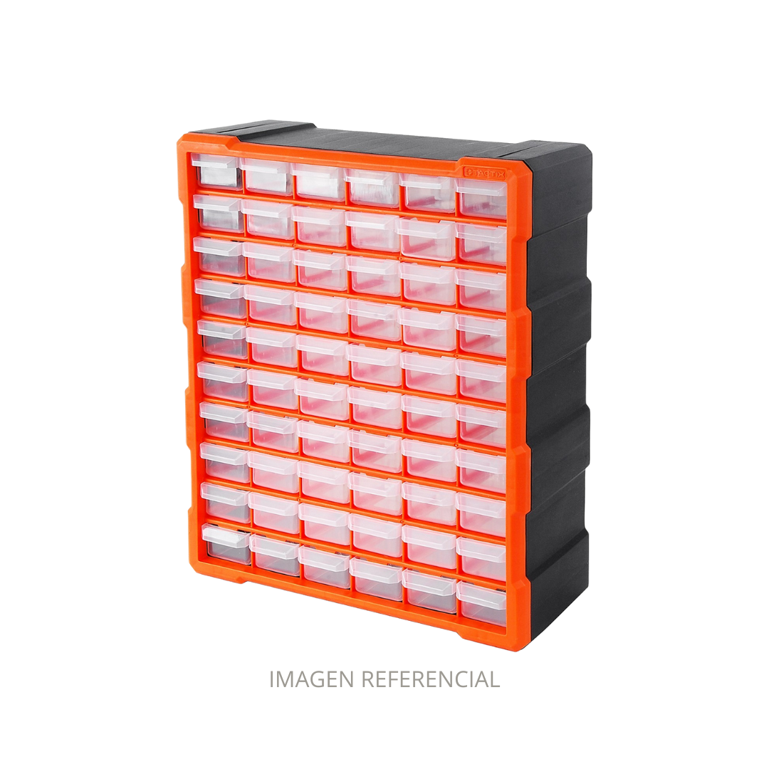 ORGANIZADOR PLASTICO 60 CAJONES CON DIVISION