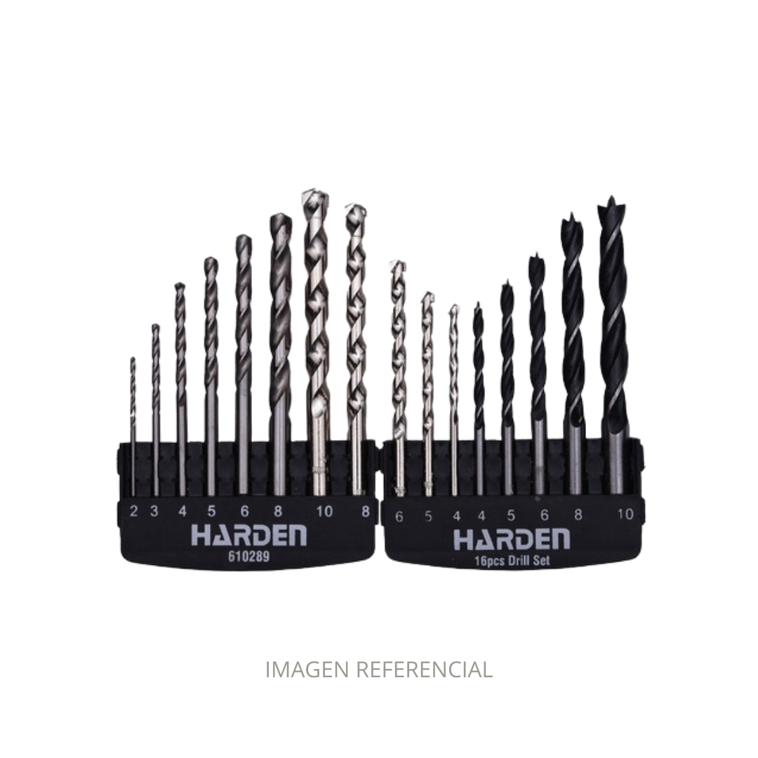SET DE BROCAS HARDEN MADERA/FIERRO/CONCRETO 610289 CHL610289