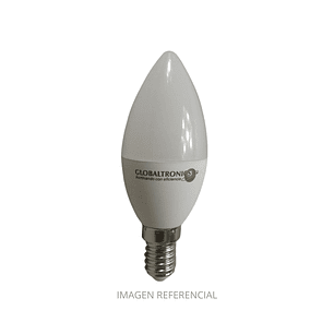 AMPOLLETA GLOBALTRONICS TIPO VELA E14 6W LUZ CALIDA