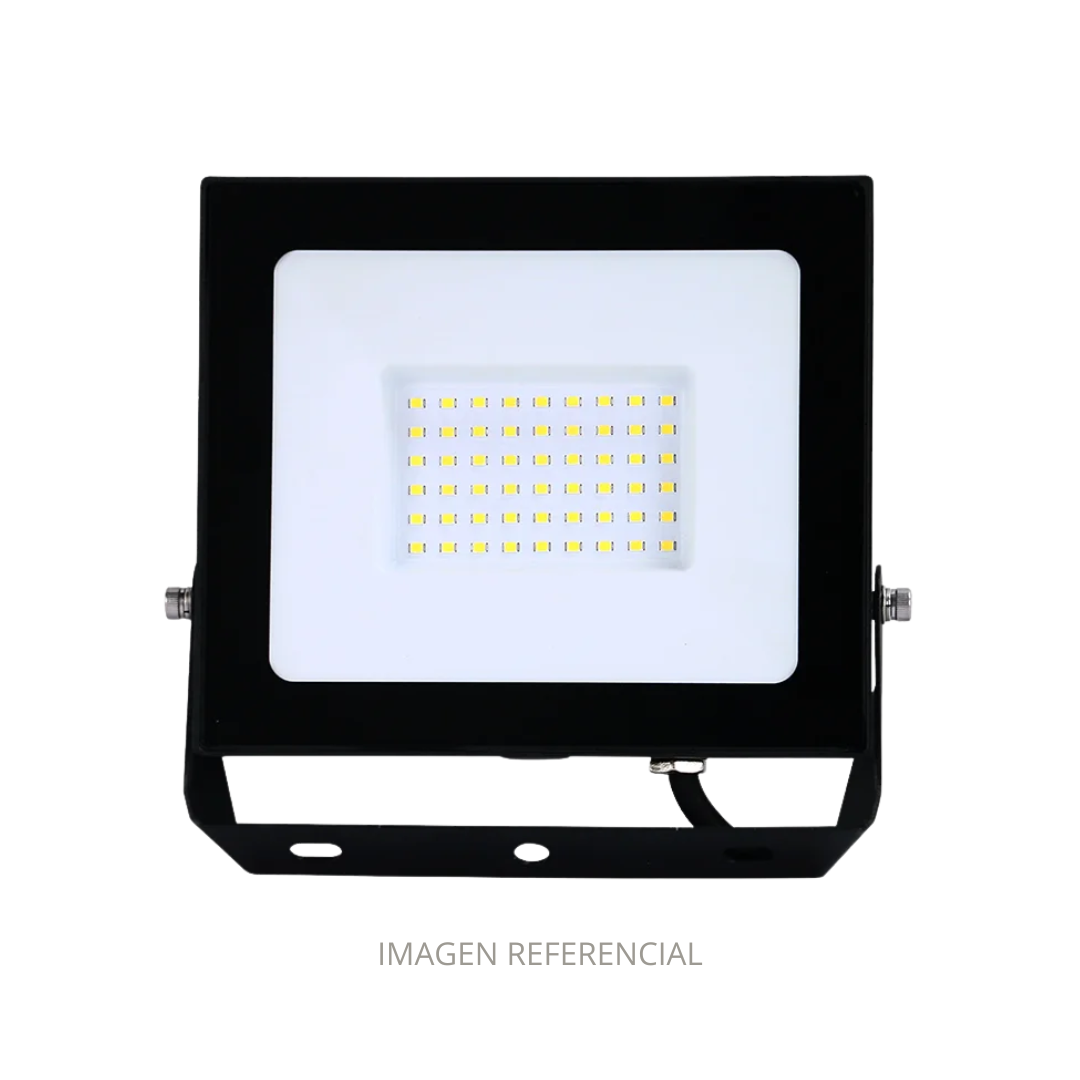 PROYECTOR ECOFLAT 50W 6000K 4000LM 30KHR NEGRO