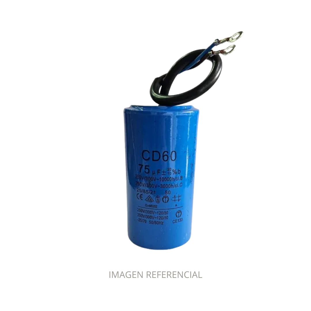 CONDENSADOR DE PARTIDA PARA MOTORES 50UFX450VAC