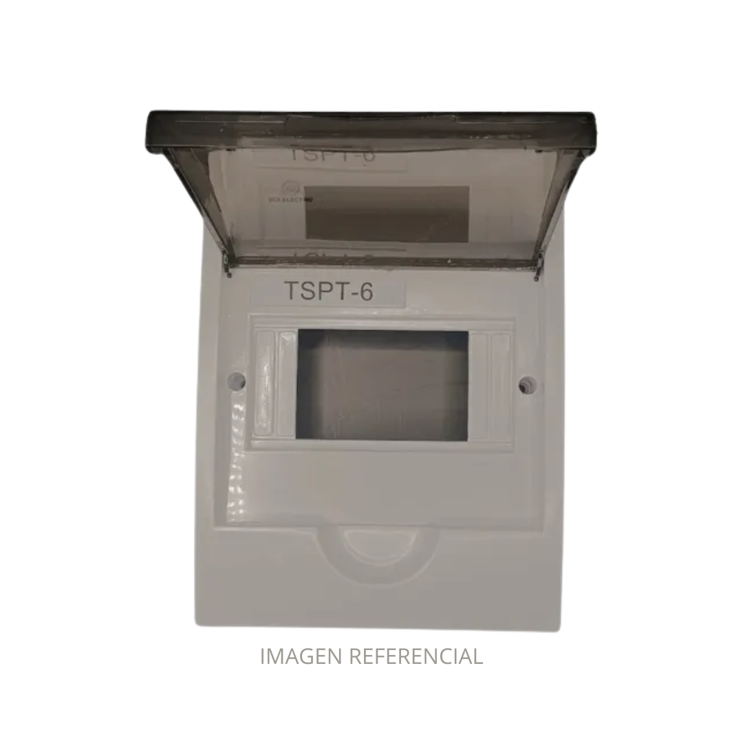 TABLERO SOBREPUESTO PLASTICO 6 PUESTOS