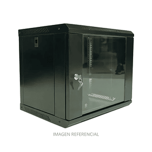 GABINETE RACK 9U 45CM PARED NEGRO