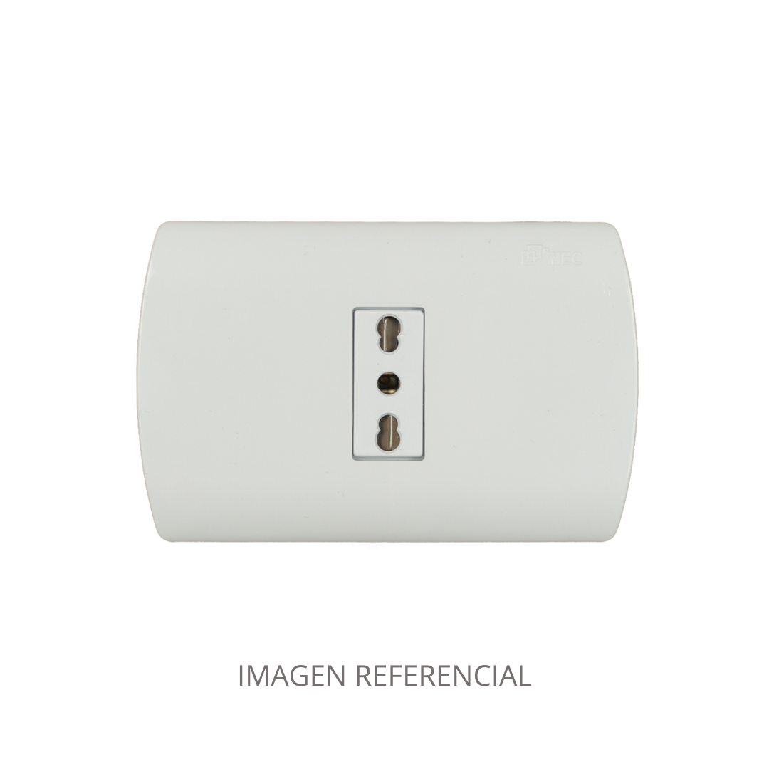 TOMACORRIENTE BIPASO SENCILLO 2P + T 250V 10/16A BEIGE GRAND MEC