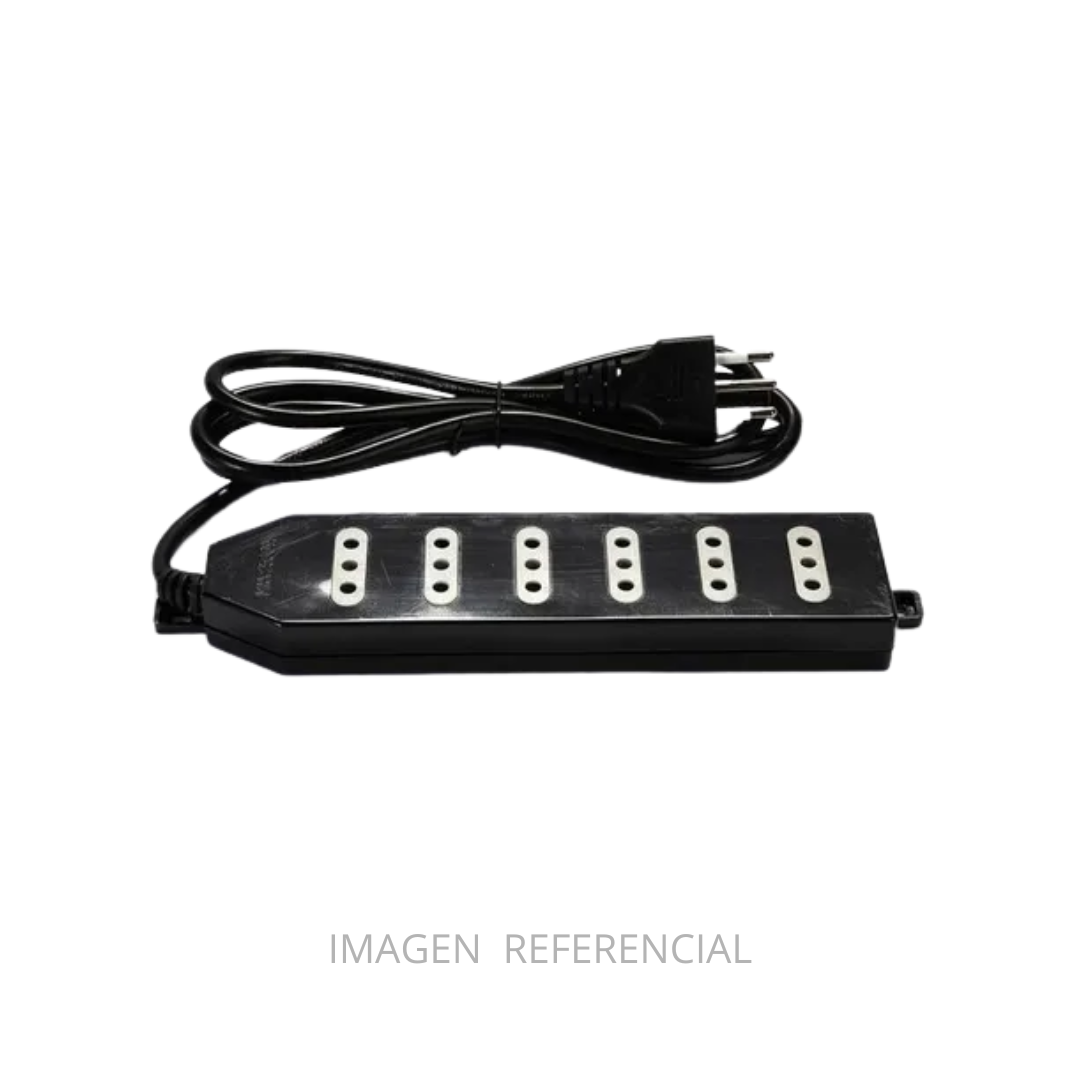 ALARGADOR 1.5 MTS MULTI. 6 POSIC NEGRO MACROTEL ME-206B1