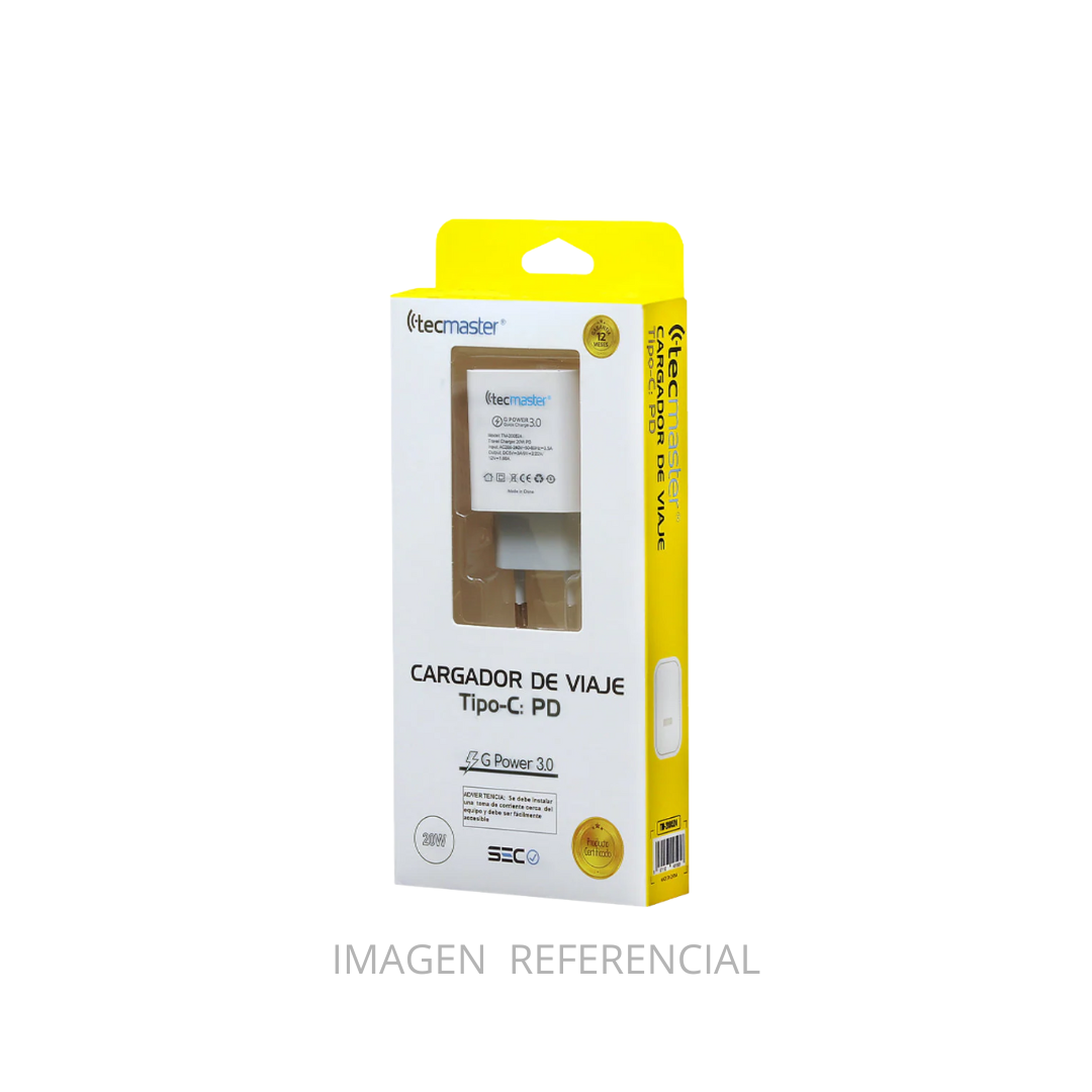 CARGADOR VIAJERO TIPO C TECMASTER TM-200524