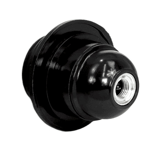 SOQUETE PORTALAMPARA FENOPLASTICO CON ANILLO E-27 4A NEGRO MEC