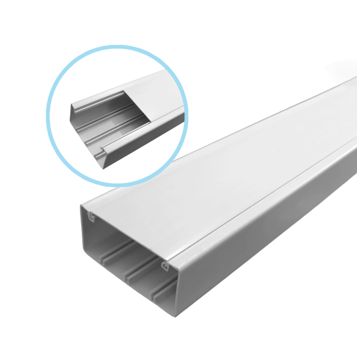 CANALETA PLASTICA PVC 100X50MM 2MTS