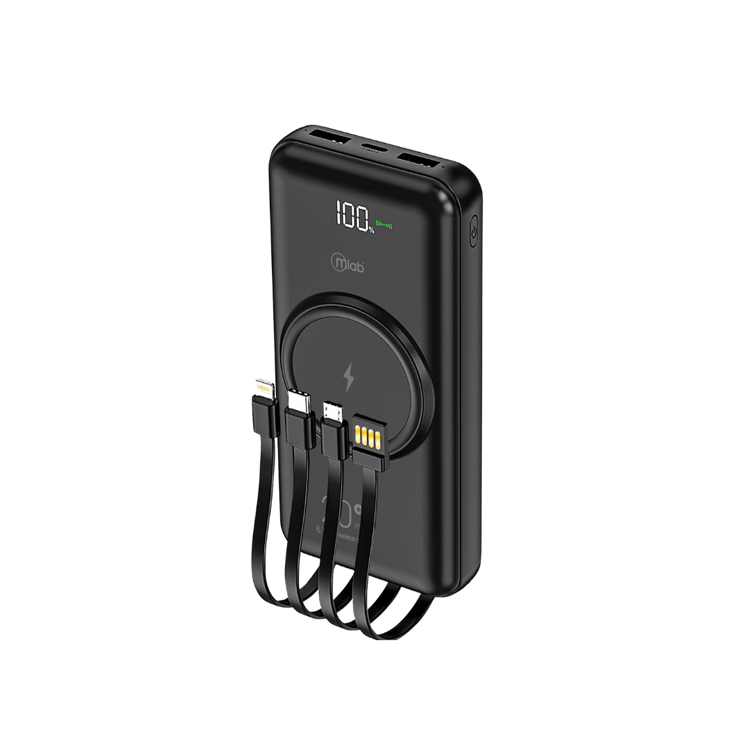 POWER BANK INALAMBRICO 10.000 MAH MLAB CARGADOR PORTATIL